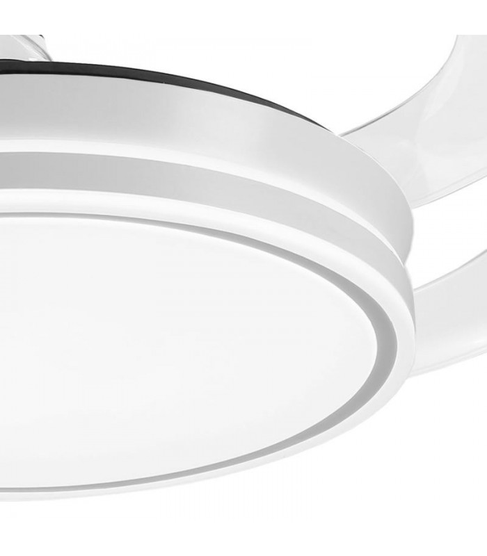 Ventilador LED Ambra-L APP DC 72W 4 aspas 8000Lm Blanco CCT