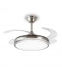 Ventilador LED STELLA-L APP DC 72W 4 aspas 8000Lm Niquel CCT