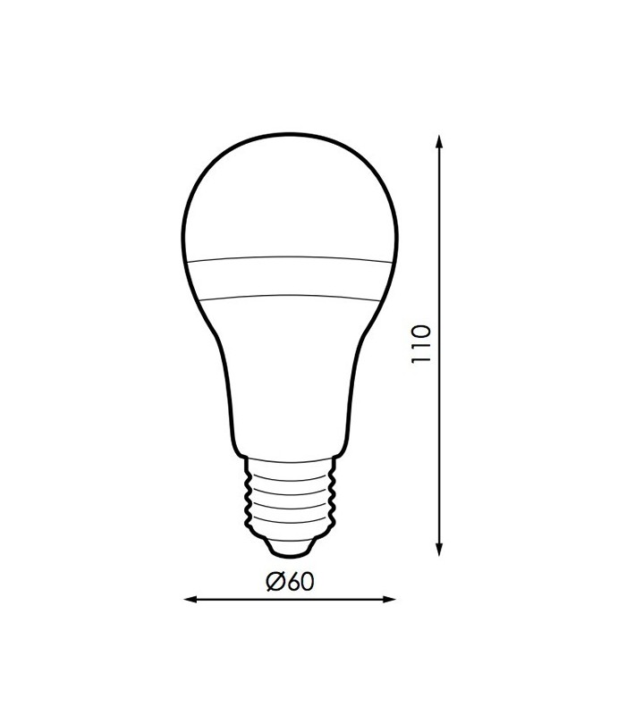 Bombilla LED 10W 830Lm 240º E27 IP20