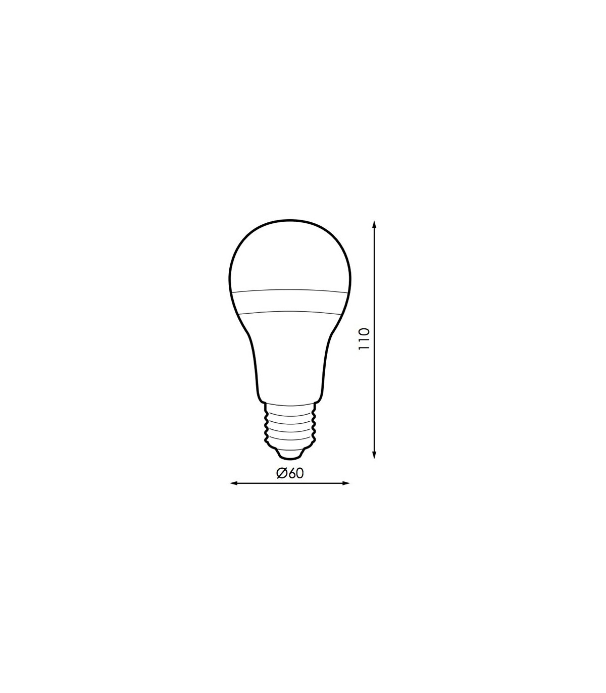 Bombilla LED 10W 830Lm 240º E27 IP20