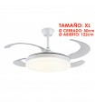 Ventilador LED Isabella-XL APP DC 72W 4 aspas 8000Lm Blanco CCT