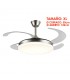 Ventilador LED Isabella-XL APP DC 72W 4 aspas 8000Lm Niquel CCT