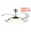 Ventilador LED Isabella-XL APP DC 72W 4 aspas 8000Lm Niquel CCT