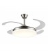 Ventilador LED Isabella-XL APP DC 72W 4 aspas 8000Lm Niquel CCT