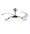 Ventilador LED Isabella-XL APP DC 72W 4 aspas 8000Lm Niquel CCT
