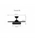 Ventilador LED Isabella-XL APP DC 72W 4 aspas 8000Lm Niquel CCT