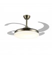 Ventilador LED Isabella-XL APP DC 72W 4 aspas 8000Lm Cuero CCT