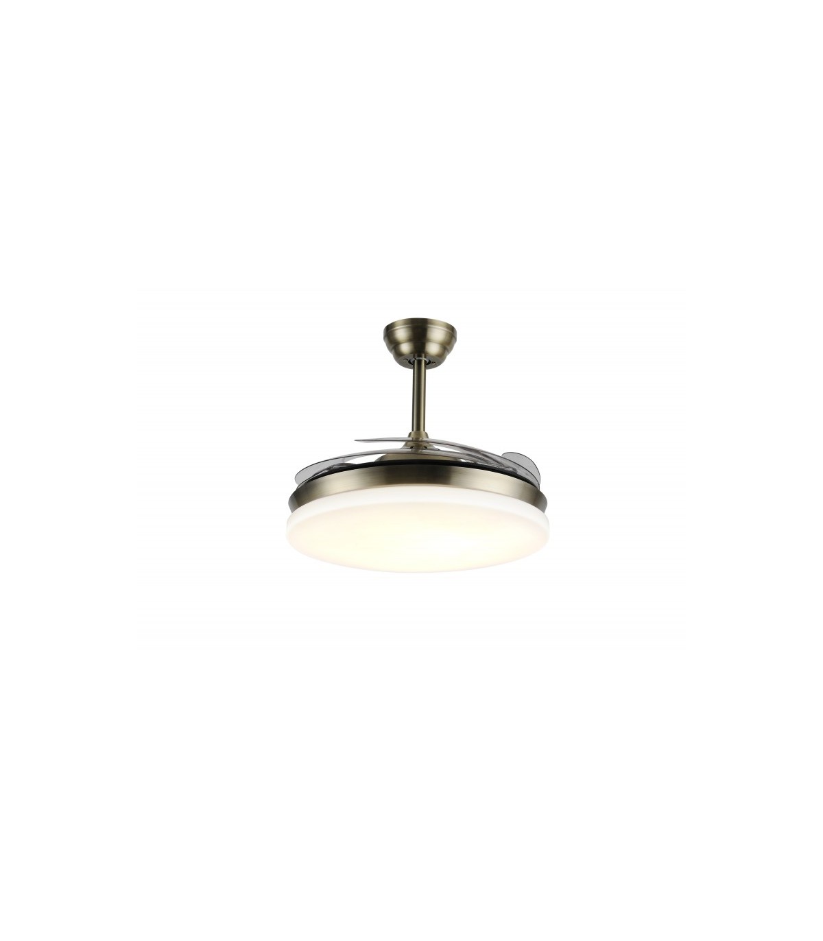 Ventilador LED Isabella-XL APP DC 72W 4 aspas 8000Lm Cuero CCT