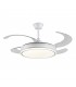 Ventilador LED Ambra-XL APP DC 72W 4 aspas 8000Lm Blanco CCT