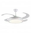 Ventilador LED Ambra-XL APP DC 72W 4 aspas 8000Lm Blanco CCT