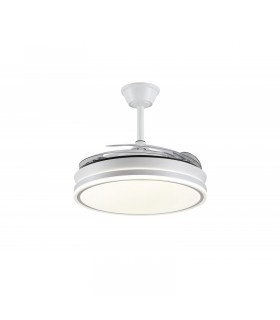 Ventilador LED Ambra-XL APP DC 72W 4 aspas 8000Lm Blanco CCT