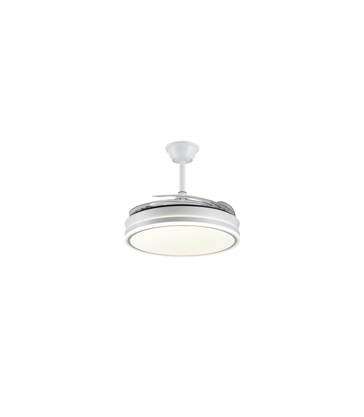 Ventilador LED Ambra-XL APP DC 72W 4 aspas 8000Lm Blanco CCT