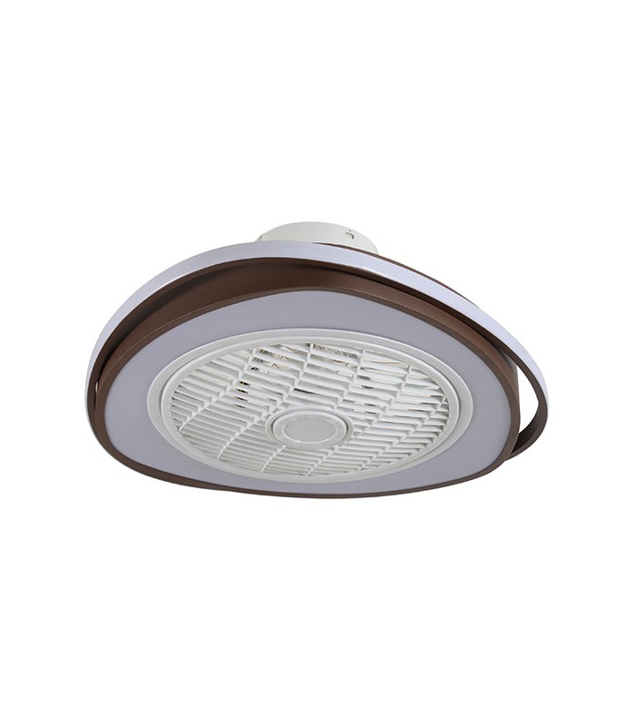 Ventilador Geneva AC APP 70W 3454Lm 5 Aspas Marrón CCT