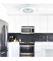 Ventilador Geneva AC APP 70W 3454Lm 5 Aspas Marrón CCT