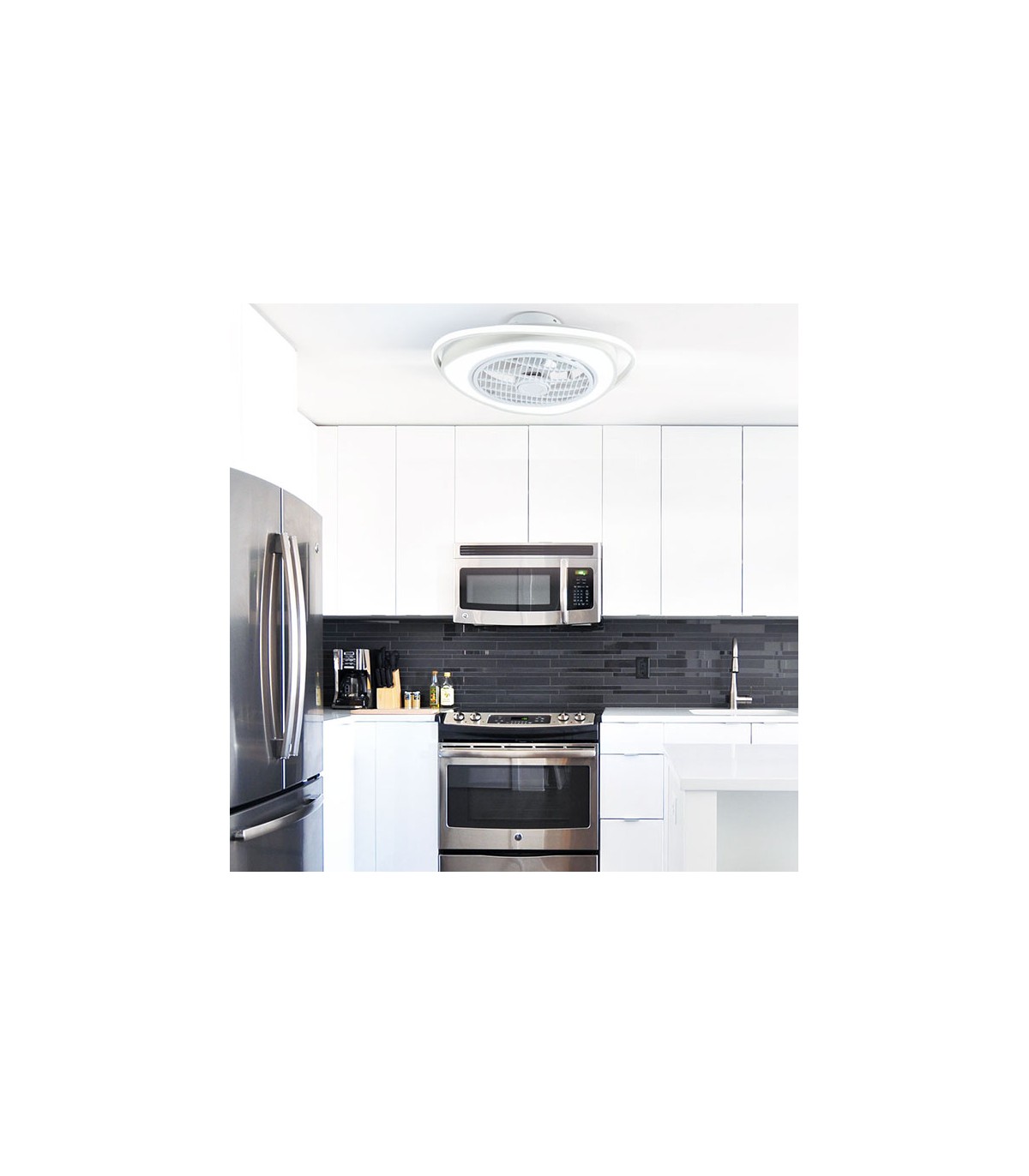 Ventilador Geneva AC APP 70W 3454Lm 5 Aspas Marrón CCT