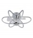 Ventilador Jura AC APP 74W 5260Lm 5 Aspas Cromo CCT