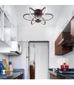 Ventilador Jura AC APP 74W 5260Lm 5 Aspas Cromo CCT