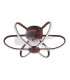 Ventilador Jura AC APP 74W 5260Lm 5 Aspas Marrón CCT