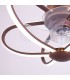 Ventilador Jura AC APP 74W 5260Lm 5 Aspas Marrón CCT