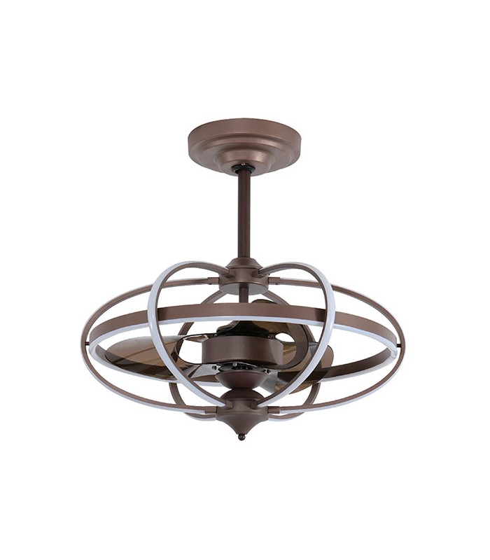 Ventilador Imbat DC 52W 3500Lm 3 Aspas Marrón CCT