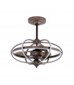 Ventilador Imbat DC 52W 3500Lm 3 Aspas Marrón CCT