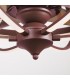 Ventilador Imbat DC 52W 3500Lm 3 Aspas Marrón CCT