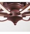 Ventilador Imbat DC 52W 3500Lm 3 Aspas Marrón CCT