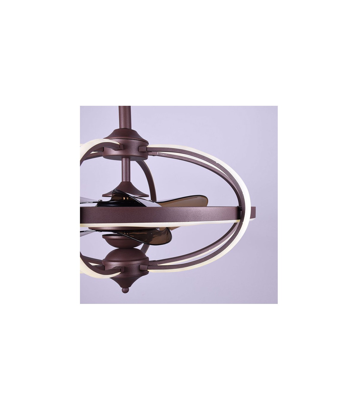 Ventilador Imbat DC 52W 3500Lm 3 Aspas Marrón CCT