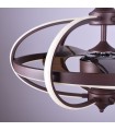 Ventilador Imbat DC 52W 3500Lm 3 Aspas Marrón CCT