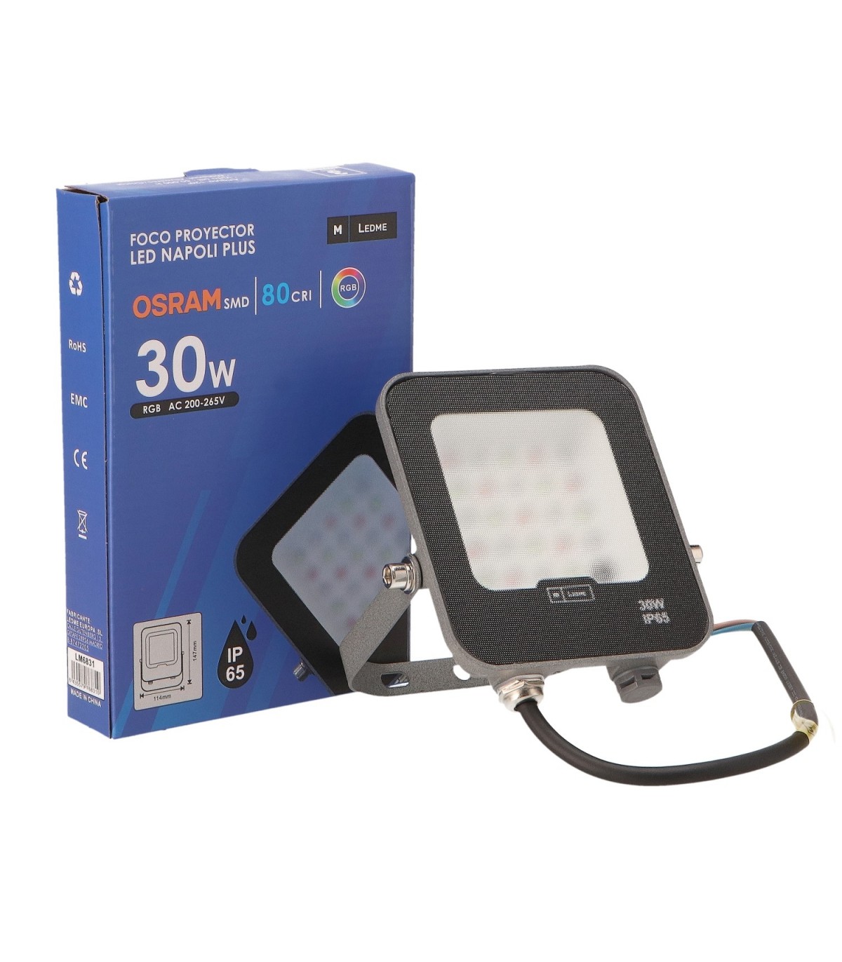 Proyector Led Napoli Plus RGB 30W IP65