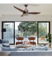 Ventilador Marino DC 16W 1600Lm 3 Aspas Marrón