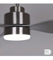 Ventilador Poniente DC 16W 1600Lm 3 Aspas Níquel