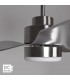 Ventilador Poniente DC 16W 1600Lm 3 Aspas Níquel