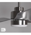 Ventilador Poniente DC 16W 1600Lm 3 Aspas Níquel