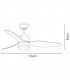 Ventilador Poniente DC 16W 1600Lm 3 Aspas Níquel