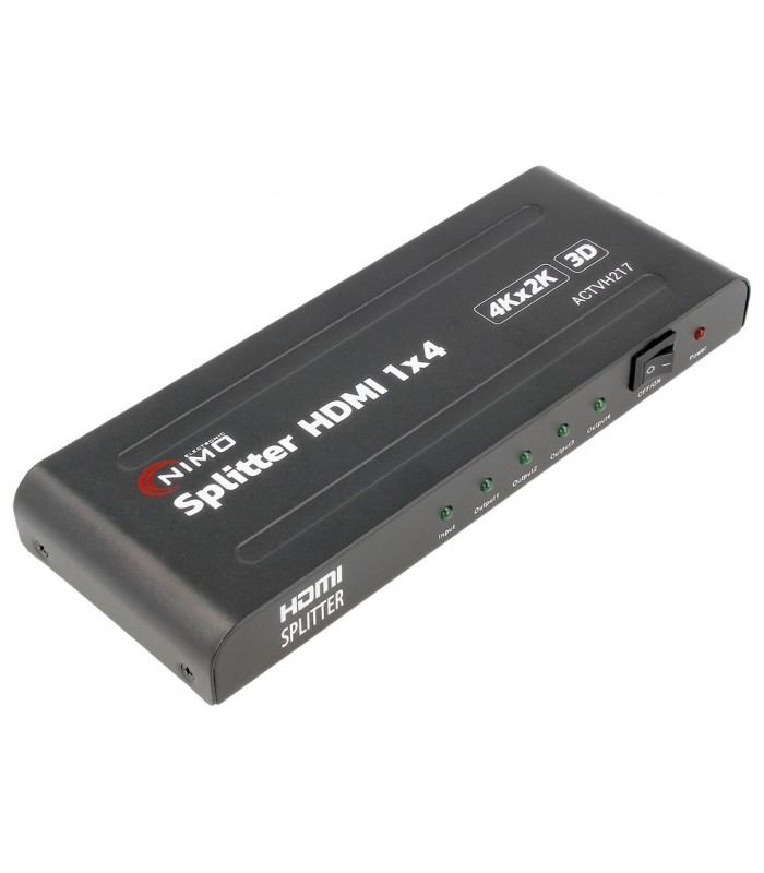 Repartidor activo de señal HDMI splitter 4K 3D 4 Salidas