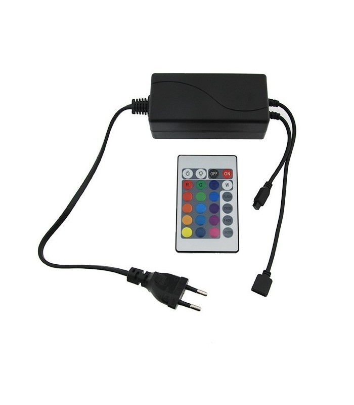 Adaptador de Corriente para tiras LED RGB 72W 12VDC