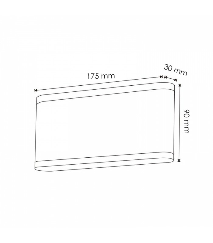 Aplique de Pared Led NIAN 10W 920Lm IP54