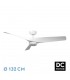 Ventilador Niger DC Blanco 22W 2180Lm 3 Aspas Blanco CCT