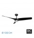 Ventilador Niger DC Negro 22W 2180Lm 3 Aspas Negro CCT