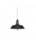 Lampara Colgante Industrial Line 1M Metal Negro