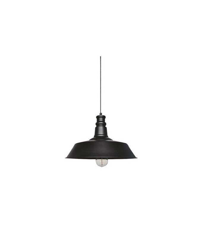 Lampara Colgante Industrial Line 1M Metal Negro