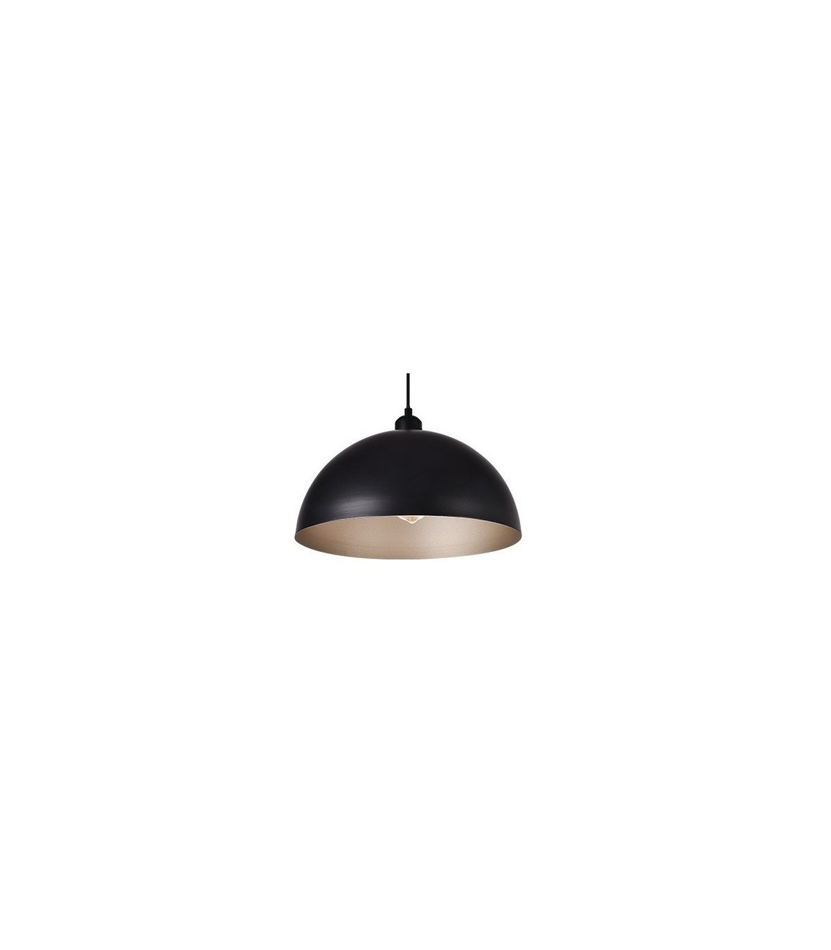 Lampara Colgante Moon 1.5M Metal Negro