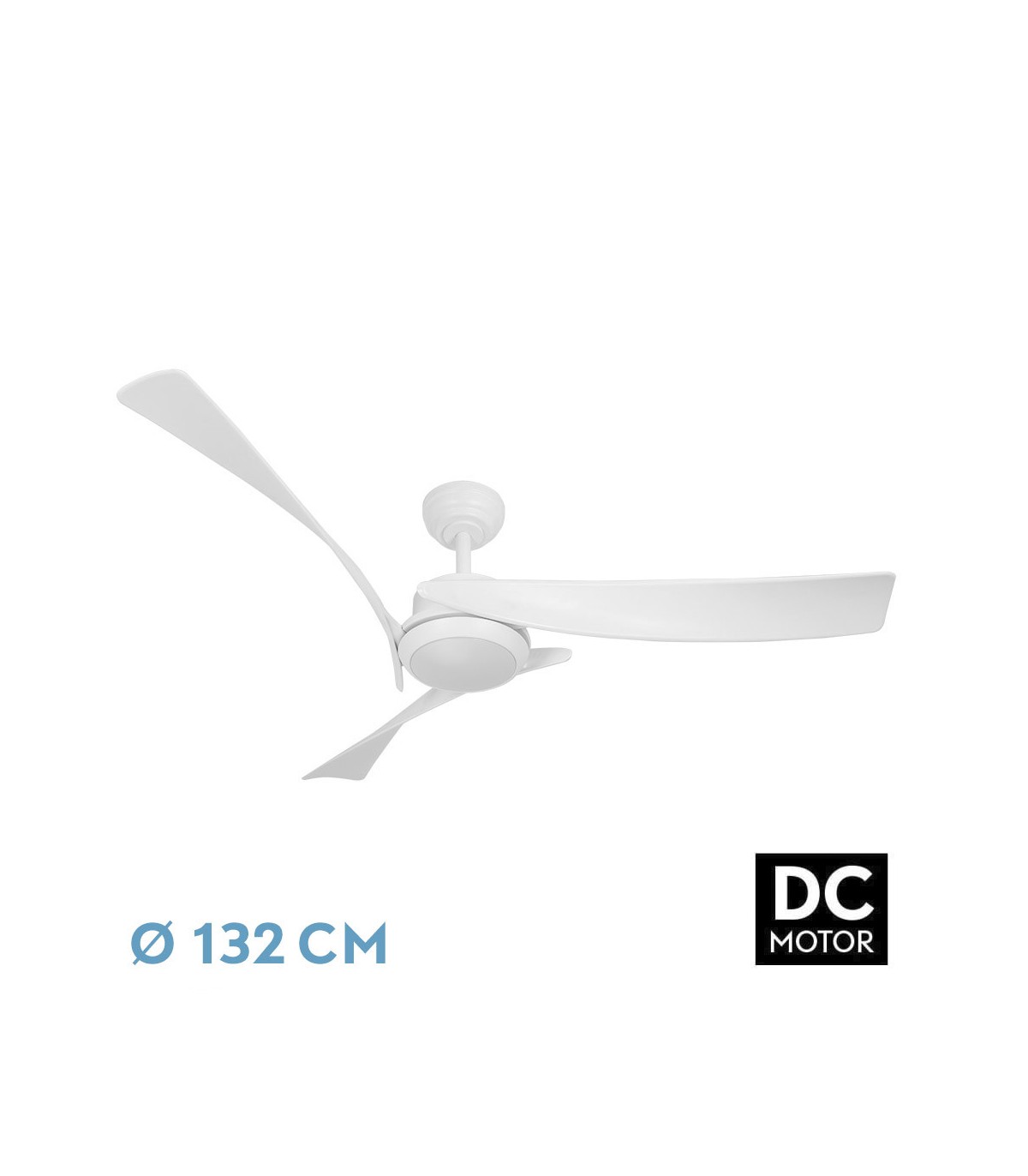 Ventilador de Techo TARENTO DC Blanco 24W 2424Lm 3 Aspas Blanco CCT