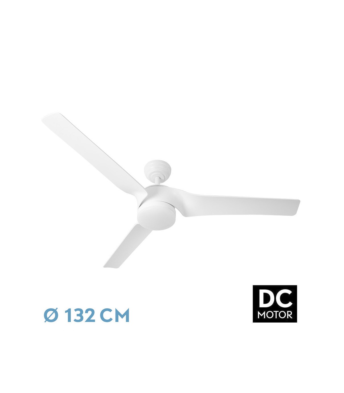 Ventilador de Techo MONTIJO DC Blanco 24W 2424Lm 3 Aspas Blanco CCT