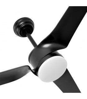 Ventilador de Techo MONTIJO DC Negro 24W 2424Lm 3 Aspas Negro CCT