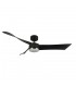 Ventilador de Techo TEMPEL DC Negro/Cuero 26W 2950Lm 3 Aspas CCT