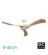 Ventilador Castelo Blanco DC 18W 2250Lm 3 Aspas Haya CCT