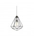 Lampara Colgante Diamond E27 1M Negro