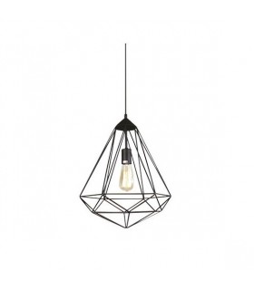 Lampara Colgante Diamond E27 1M Negro